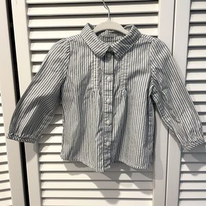 Janie & Jack 12-18m Button down shirt with pintuck details on front and back